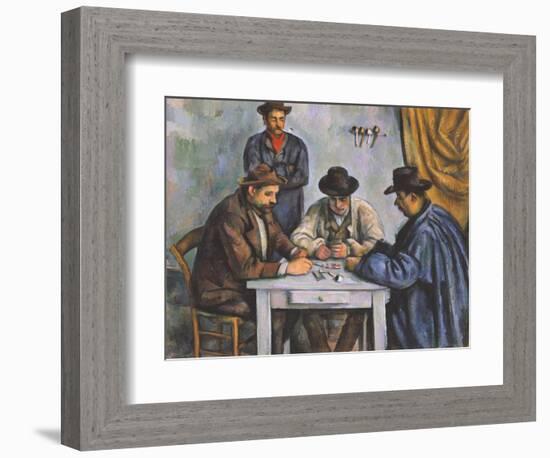 The Card Players-Paul Cézanne-Framed Giclee Print