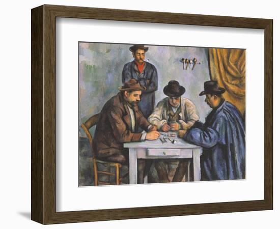 The Card Players-Paul Cézanne-Framed Giclee Print