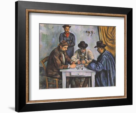 The Card Players-Paul Cézanne-Framed Giclee Print