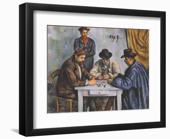 The Card Players-Paul Cézanne-Framed Giclee Print