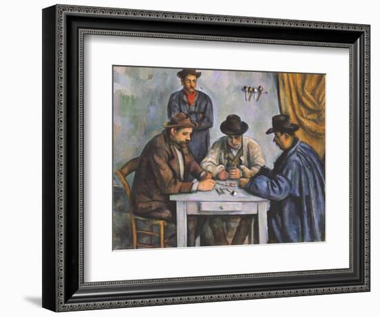 The Card Players-Paul Cézanne-Framed Giclee Print