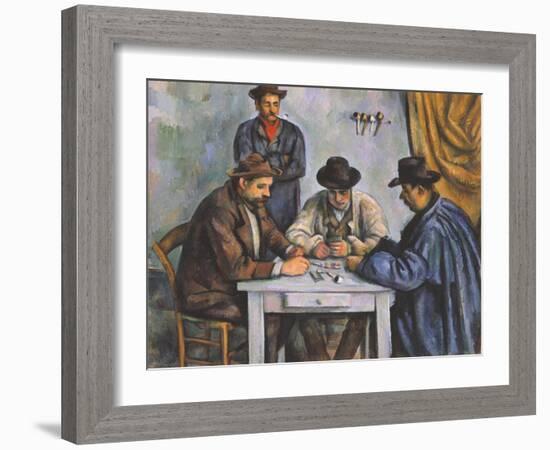 The Card Players-Paul Cézanne-Framed Giclee Print