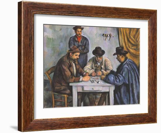 The Card Players-Paul Cézanne-Framed Giclee Print