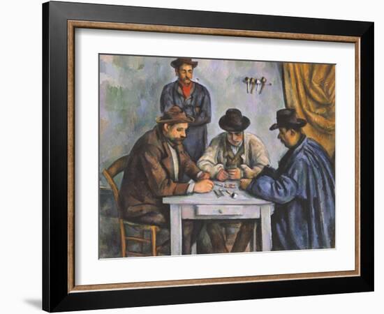 The Card Players-Paul Cézanne-Framed Giclee Print