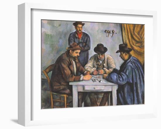 The Card Players-Paul Cézanne-Framed Giclee Print