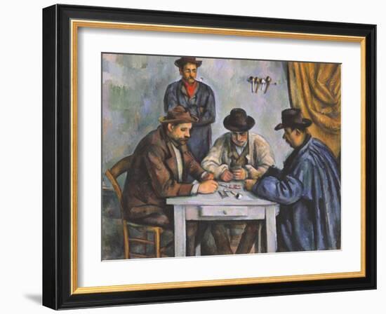 The Card Players-Paul Cézanne-Framed Giclee Print