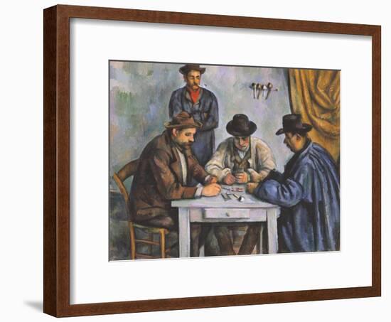 The Card Players-Paul Cézanne-Framed Giclee Print