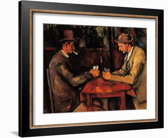 The Card Players-Paul Cézanne-Framed Giclee Print