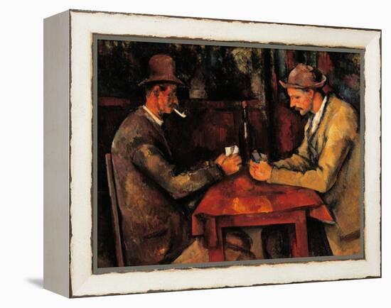 The Card Players-Paul Cézanne-Framed Premier Image Canvas