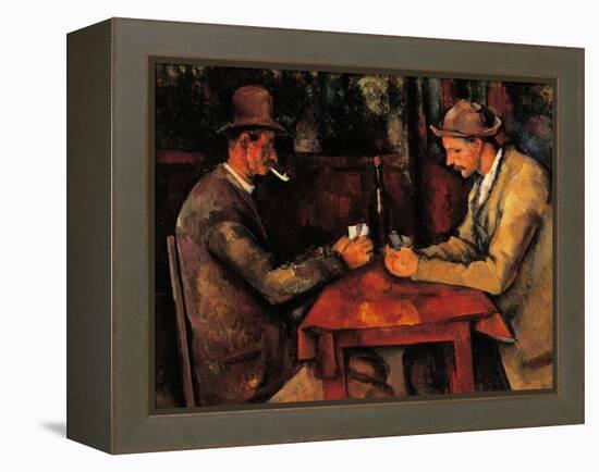 The Card Players-Paul Cézanne-Framed Premier Image Canvas