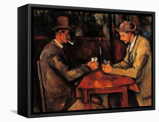 The Card Players-Paul Cézanne-Framed Premier Image Canvas