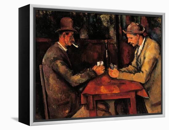 The Card Players-Paul Cézanne-Framed Premier Image Canvas