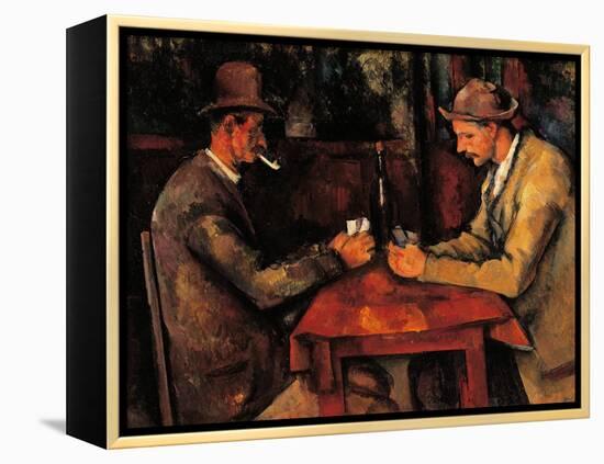 The Card Players-Paul Cézanne-Framed Premier Image Canvas