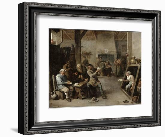 The Card Players-David Teniers the Younger-Framed Giclee Print