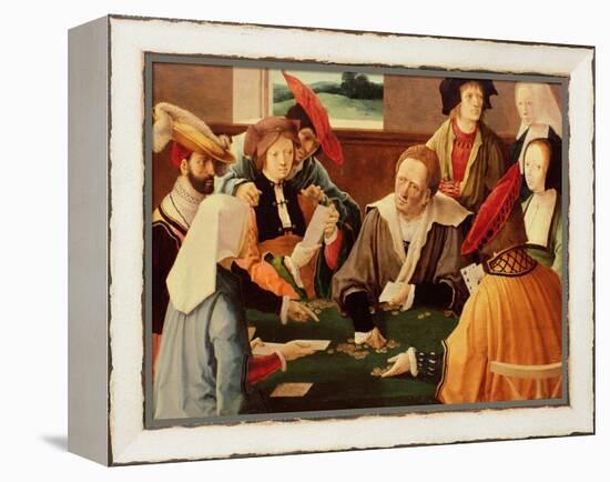 The Card Players-Lucas van Leyden-Framed Premier Image Canvas