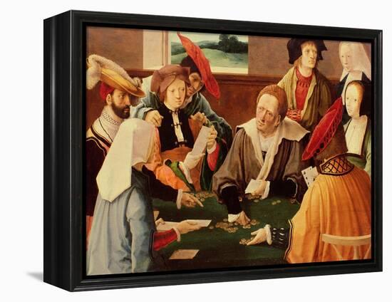 The Card Players-Lucas van Leyden-Framed Premier Image Canvas