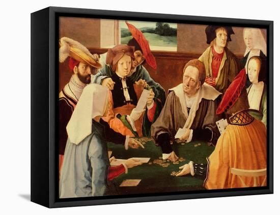 The Card Players-Lucas van Leyden-Framed Premier Image Canvas