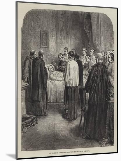 The Cardinal Camerlengo Verifying the Death of the Pope-null-Mounted Giclee Print