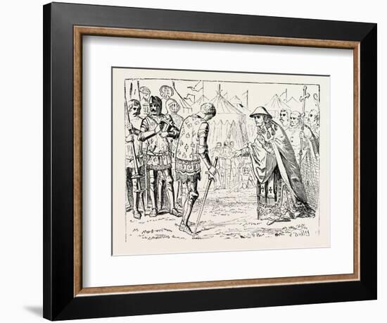 The Cardinal Talleyrand Intercedes with the Black Prince-null-Framed Giclee Print