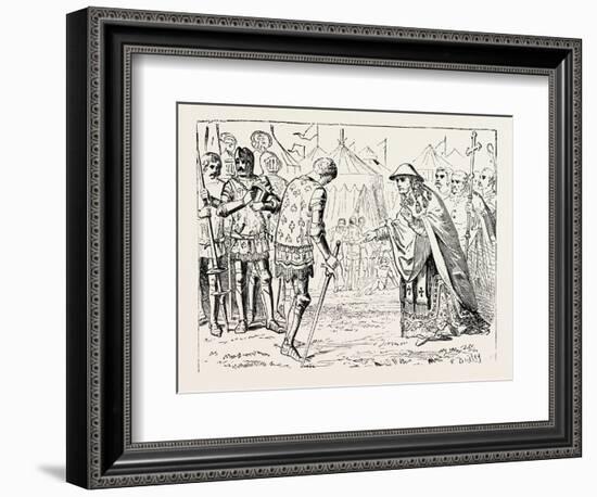 The Cardinal Talleyrand Intercedes with the Black Prince-null-Framed Giclee Print