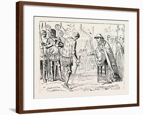 The Cardinal Talleyrand Intercedes with the Black Prince-null-Framed Giclee Print