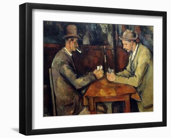 The Cardplayers, 1890-95-Paul Cezanne-Framed Art Print