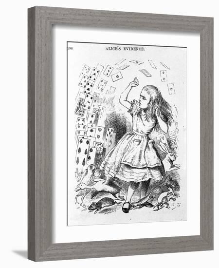 The Cards to Play - in “The Nursery” “Alice's Adventures in Wonderland” by Lewis Carroll, Illustrat-John Tenniel-Framed Giclee Print