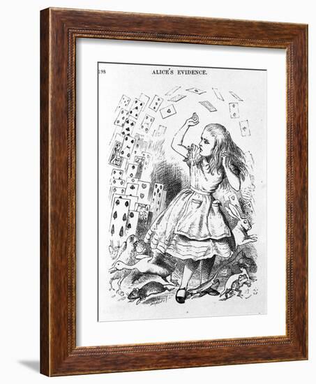 The Cards to Play - in “The Nursery” “Alice's Adventures in Wonderland” by Lewis Carroll, Illustrat-John Tenniel-Framed Giclee Print