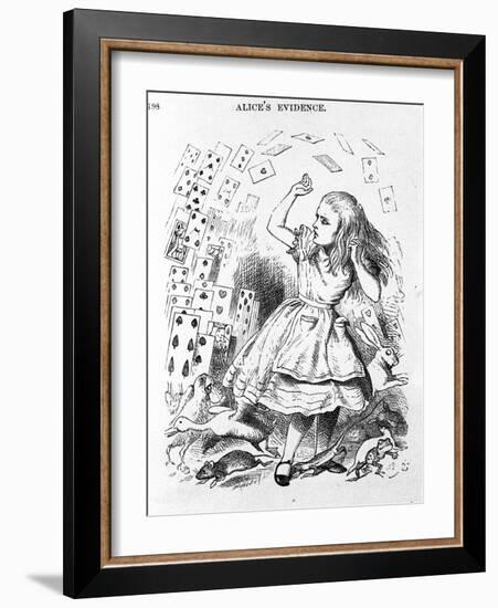 The Cards to Play - in “The Nursery” “Alice's Adventures in Wonderland” by Lewis Carroll, Illustrat-John Tenniel-Framed Giclee Print