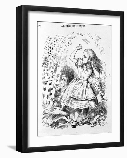 The Cards to Play - in “The Nursery” “Alice's Adventures in Wonderland” by Lewis Carroll, Illustrat-John Tenniel-Framed Giclee Print