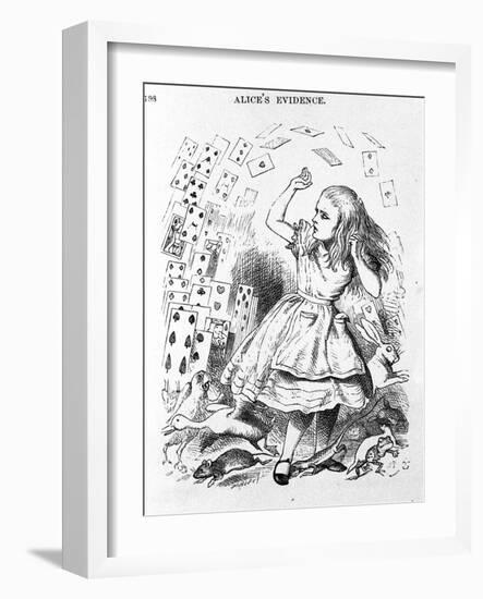 The Cards to Play - in “The Nursery” “Alice's Adventures in Wonderland” by Lewis Carroll, Illustrat-John Tenniel-Framed Giclee Print