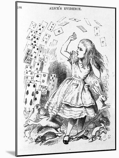 The Cards to Play - in “The Nursery” “Alice's Adventures in Wonderland” by Lewis Carroll, Illustrat-John Tenniel-Mounted Giclee Print