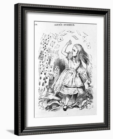 The Cards to Play - in “The Nursery” “Alice's Adventures in Wonderland” by Lewis Carroll, Illustrat-John Tenniel-Framed Giclee Print