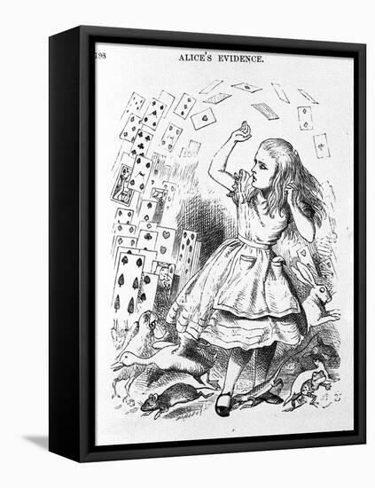 The Cards to Play - in “The Nursery” “Alice's Adventures in Wonderland” by Lewis Carroll, Illustrat-John Tenniel-Framed Premier Image Canvas