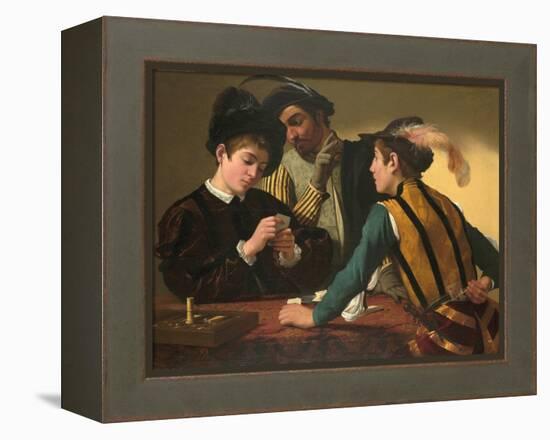 The Cardsharps-Caravaggio-Framed Premier Image Canvas