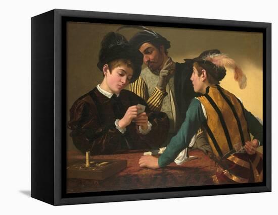 The Cardsharps-Caravaggio-Framed Premier Image Canvas