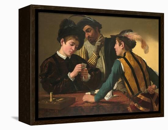 The Cardsharps-Caravaggio-Framed Premier Image Canvas