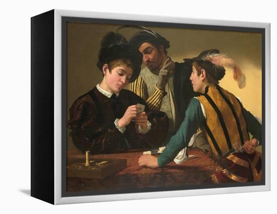 The Cardsharps-Caravaggio-Framed Premier Image Canvas