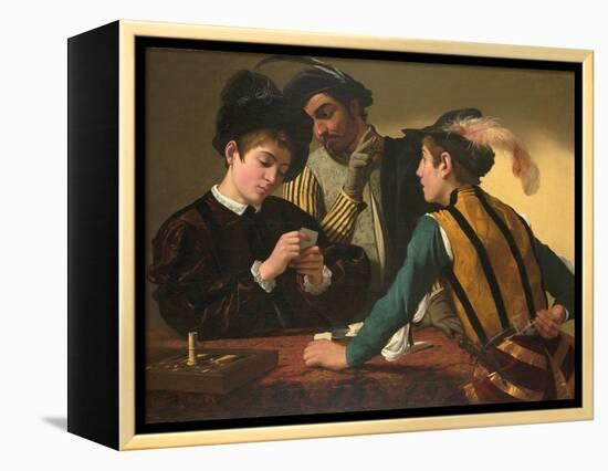 The Cardsharps-Caravaggio-Framed Premier Image Canvas