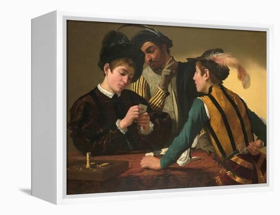 The Cardsharps-Caravaggio-Framed Premier Image Canvas