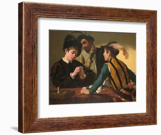 The Cardsharps-Caravaggio-Framed Giclee Print