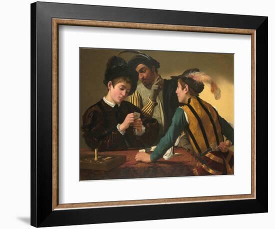 The Cardsharps-Caravaggio-Framed Giclee Print