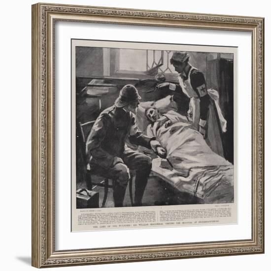 The Care of the Wounded, Sir William Maccormac Visiting the Hospital at Pietermaritzburg-Sydney Prior Hall-Framed Giclee Print