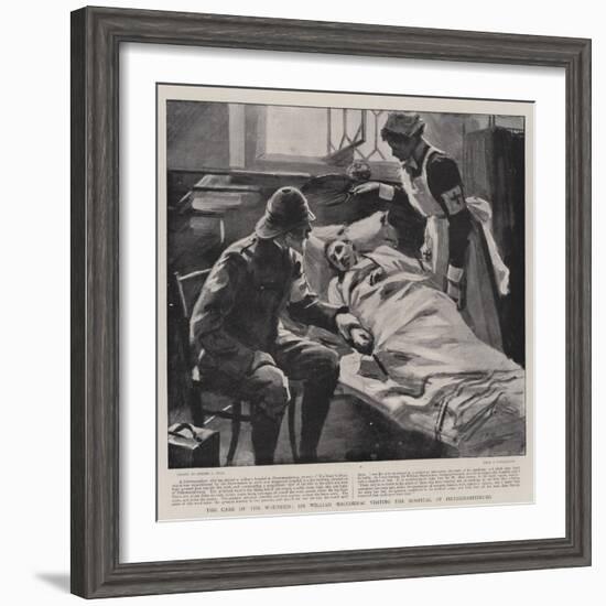 The Care of the Wounded, Sir William Maccormac Visiting the Hospital at Pietermaritzburg-Sydney Prior Hall-Framed Giclee Print