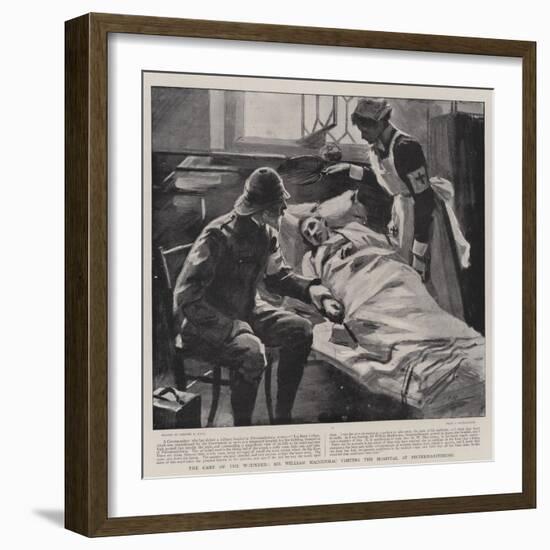 The Care of the Wounded, Sir William Maccormac Visiting the Hospital at Pietermaritzburg-Sydney Prior Hall-Framed Giclee Print