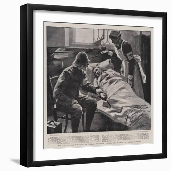 The Care of the Wounded, Sir William Maccormac Visiting the Hospital at Pietermaritzburg-Sydney Prior Hall-Framed Giclee Print