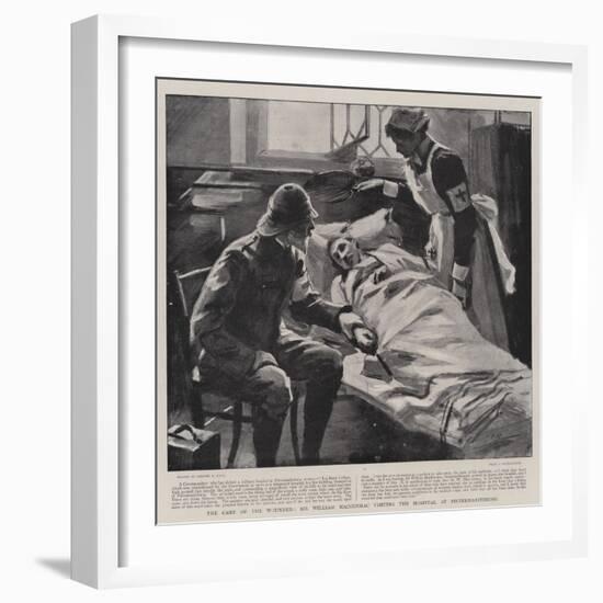 The Care of the Wounded, Sir William Maccormac Visiting the Hospital at Pietermaritzburg-Sydney Prior Hall-Framed Giclee Print