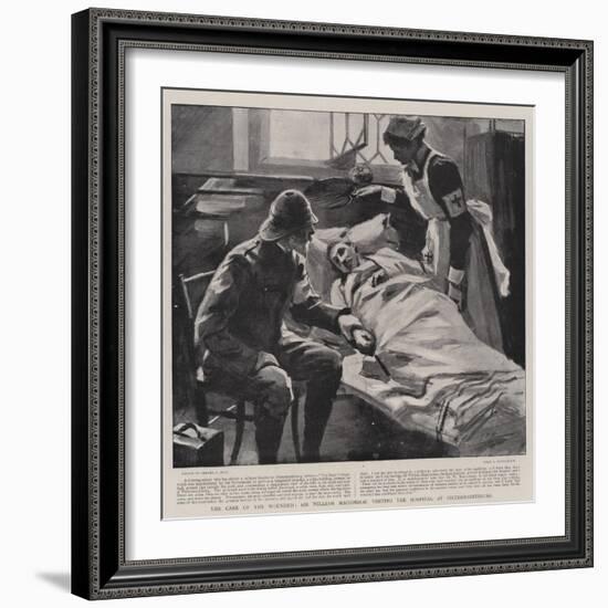 The Care of the Wounded, Sir William Maccormac Visiting the Hospital at Pietermaritzburg-Sydney Prior Hall-Framed Giclee Print