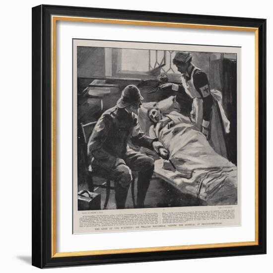 The Care of the Wounded, Sir William Maccormac Visiting the Hospital at Pietermaritzburg-Sydney Prior Hall-Framed Giclee Print