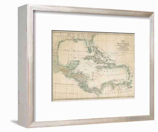 The Caribbean with the West Indies and the Coasts of the United States and the Spanish Possessions-John Blair-Framed Photographic Print